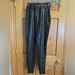 River Island Brown Faux leather pants